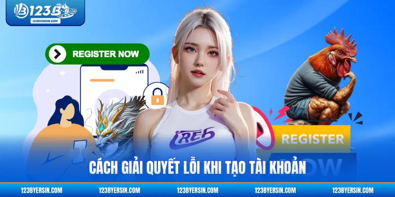 Cách giải quyết lỗi khi tạo tài khoản